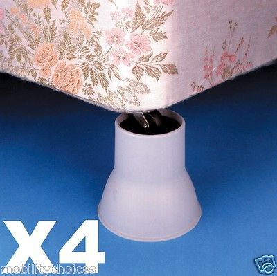 CONE RAISERS 14CM ELEPHANT FEET CHAIR BED OR FURNITURE RAISERS LIFT