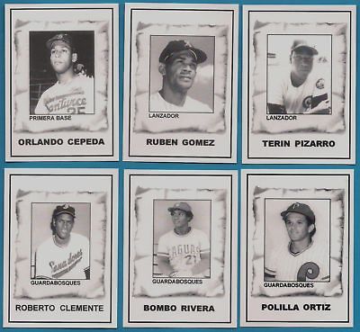 Set 6 TARJETAS FERIA TOLETEROS 2010 BASEBALL PUERTO RICO 1/200