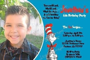 Cat in the Hat Invitation U Print