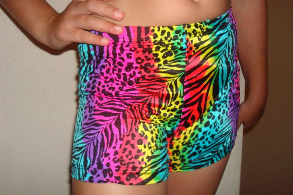 Spandex volleyball/cheer/gymnastic/dance colorful animal prints