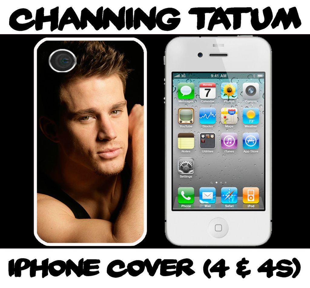 Channing Tatum WHITE Iphone 4/4S hard case fits iphone 4 /4s mobile