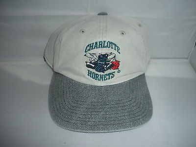 Vtg Charlotte Hornets Strapback snapback hat cap rare 90s NBA alonzo