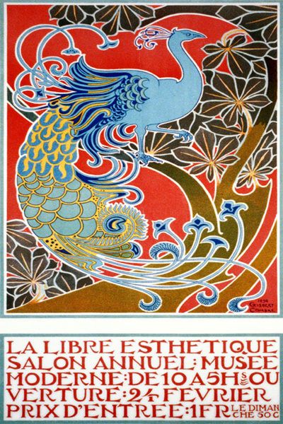 La Libre Esthétique Salon Annuel,Exhibit ion Poster,1898