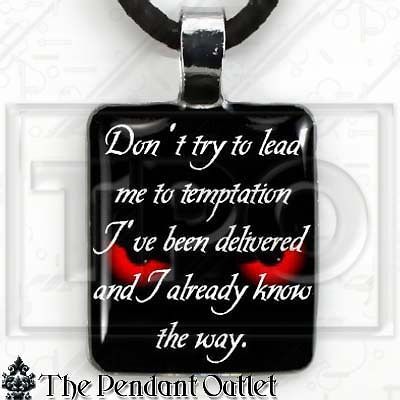 Marilyn Manson Lyric Music Goth Gothic Cool Charm Pendant Necklace