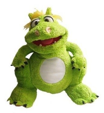 THE DRAGON VENTRILOQUIST HAND PUPPET CHILDRENS PUPPET DUMMY PRO MUPPET