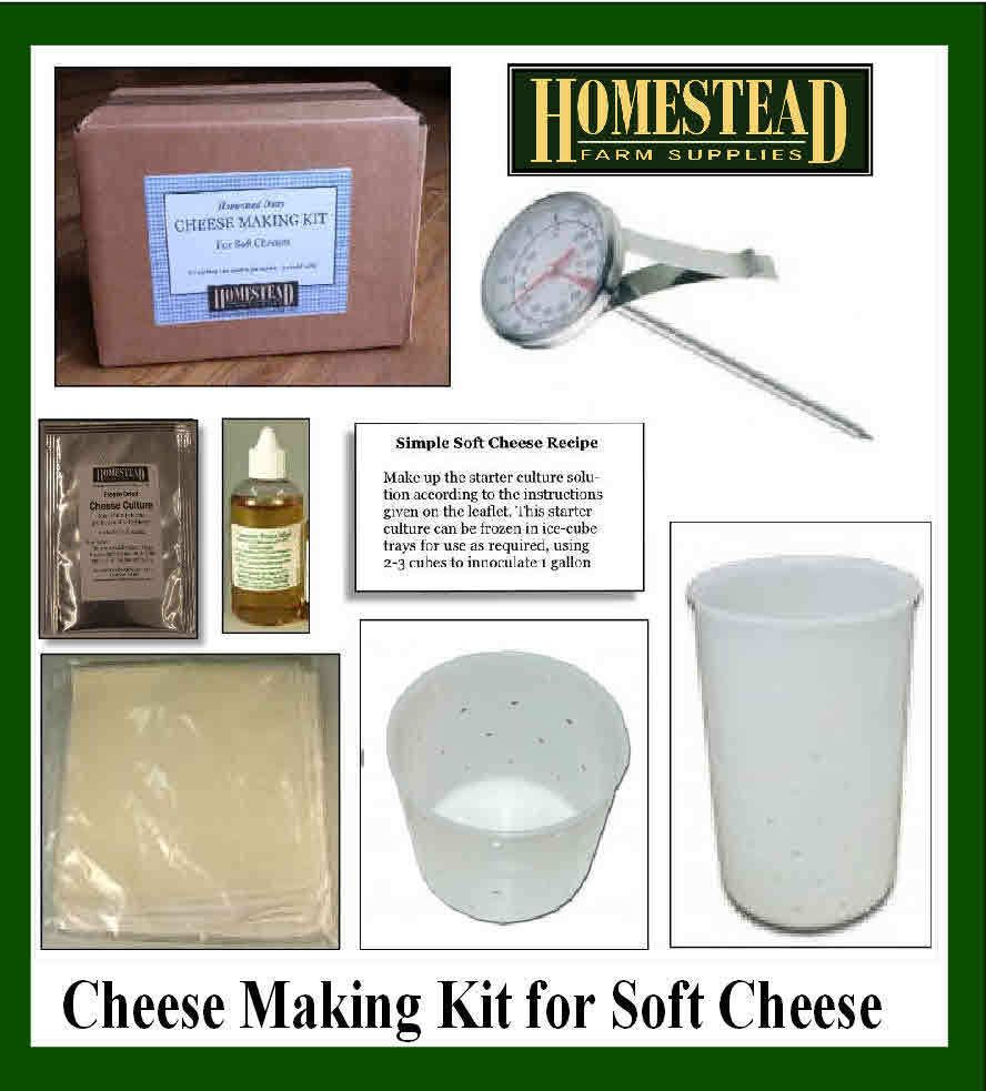 CHEESE MAKING KIT For SOFT CHEESE & COTTAGE CHEESE   NEW