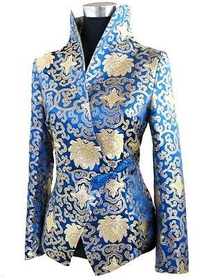 & Gold Chinese Style Womens Jacket Coat ,M,L,XL XXL,3XL 4XL 5XL 6XL