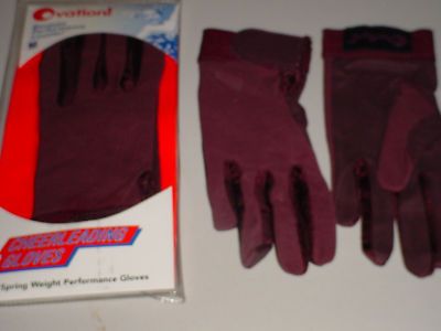 CHEERLEADING GLOVES OVATION MAROON SEVERAL N STOCK XLG