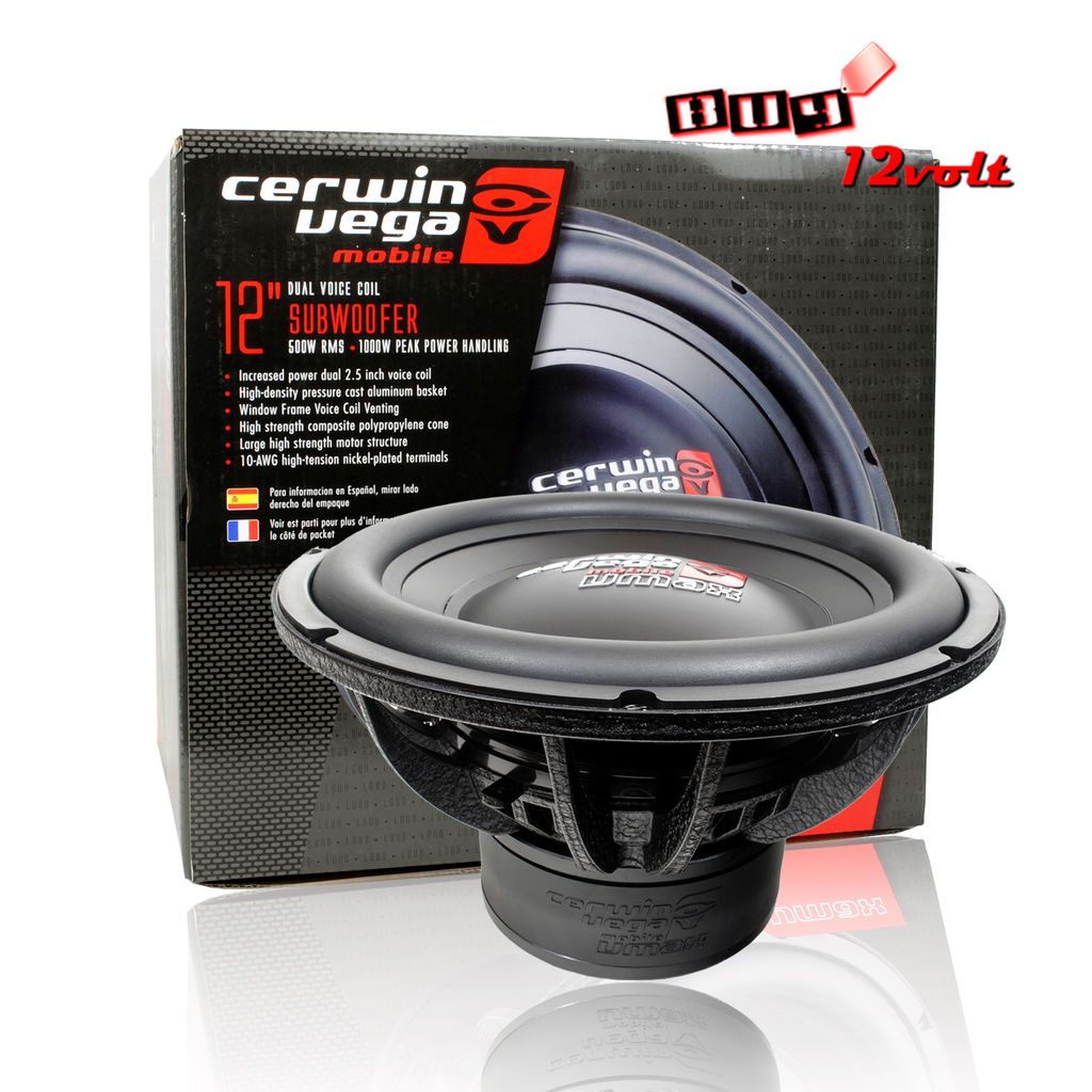 Cerwin Vega VMAX 122.2 12 Dual 2 ohm VMAX Series Car Subwoofer