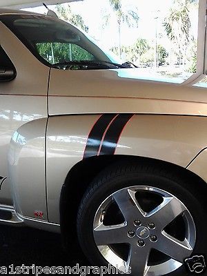 Chevy HHR 2 COLOR Fender Hash Mark Stripe Stripes PAIR LT SS LS Grand