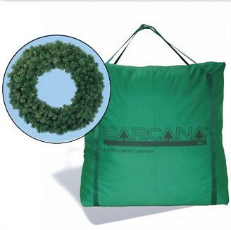 Barcana Heavy Duty 42 Inch Canvas Christmas Wreath Storage Bag   NEW