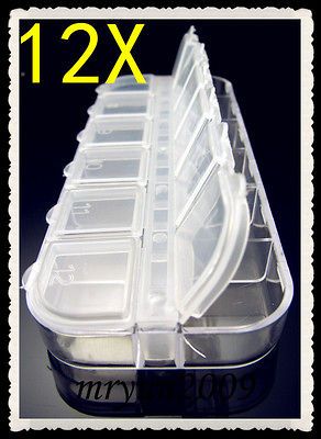 (1set) Transparent Storage Case Box Clear Beads Display 16x16mm #C33