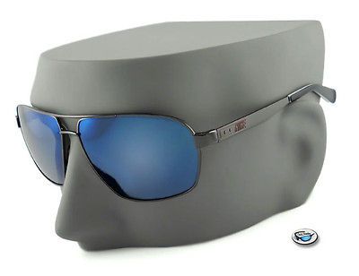 EV0637 (947) VINTAGE 85 Aviator Sunglasses   Black Chrome / Blue Flash