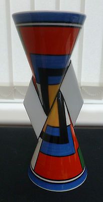 WEDGWOOD CLARICE CLIFF YO YO VASE MONDRIAN LIMITED EDITION RARE*