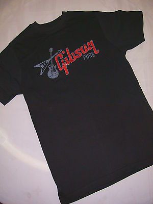 Gibson Les Paul and flying V classic guitar t shirt new Black L