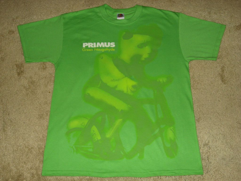 Primus Green Naugahyde S, M, L Kiwi T Shirt