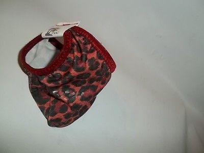 Mens G String Thong SOCK Underwear STRAPLESS BALL HUGGER RED CAT Made