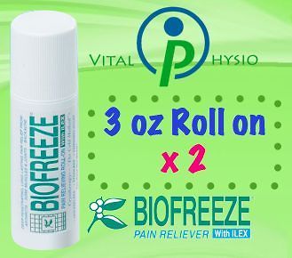 TWIN PACK Biofreeze 3oz (82g) Roll on