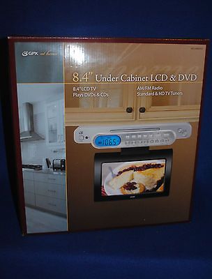 NIB Silver GPX Under Cabinet Cable Ready 8.4 LCD TV/DVD/AM FM Combo