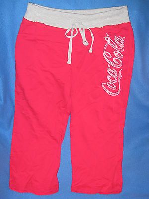 COKE Coca Cola WOMENS Juniors NEW sLeeP LOUNGE Sparkly PAJAMA Capri