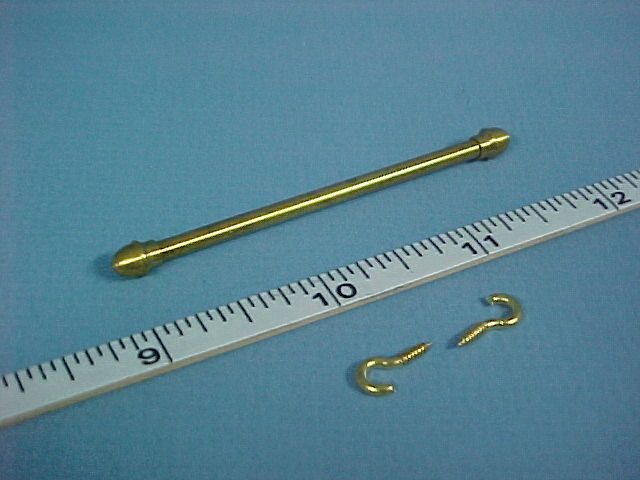 Drapery Rod Expandable Small #B301 Dollhouse Miniature