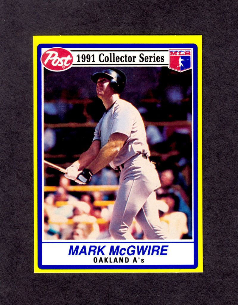 Mark McGwire 1991 Post Collector Series #2