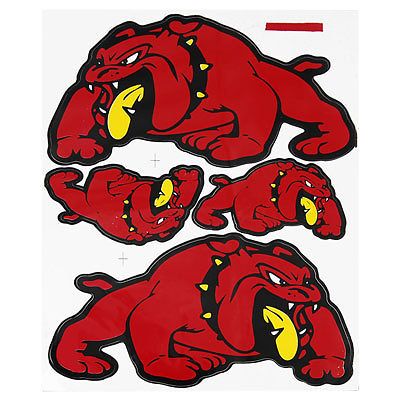 car decal bulldogs