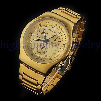 Geneva Noble Unique style Commerce Men Stainless Steel Quartz Wrist