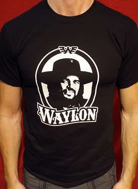 Waylon Jennings t shirt vintage style short/long sleeve Tall mens