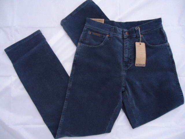 Mens Wrangler Texas Stretch Navy Cords All Sizes