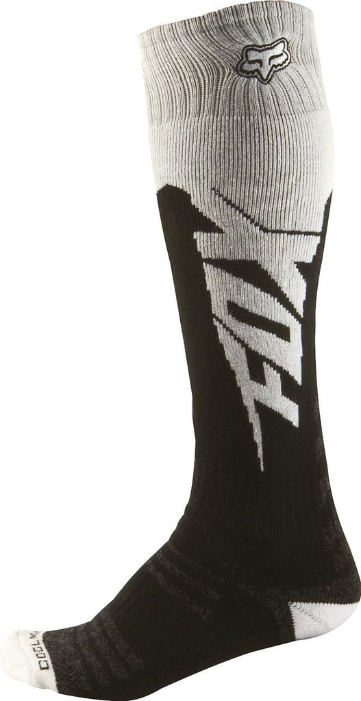 Fox Racing Coolmax Thick Socks Black/White Adult MX/ATV Motorcycle