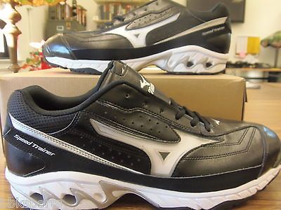 Mizuno Speed Trainer G3 Switch Turf/Coaches Shoe in Black/White