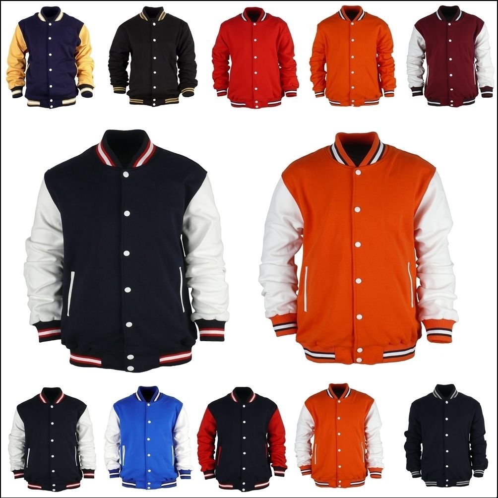 New VARSITY COLLEGE LETTERMAN Cotton JACKET SCHOOL Uniform Jersey