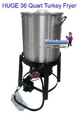 New 36 Quart Propane Outdoor Turkey Fish Deep Fryer Kit