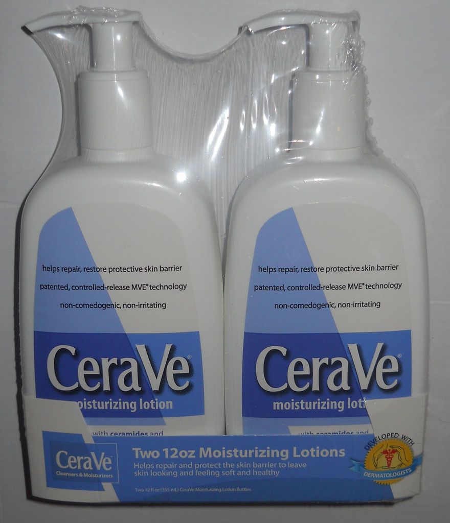 Twin Pack CeraVe Moisturizing Lotions w/ Ceramides & Hyaluronic Acid