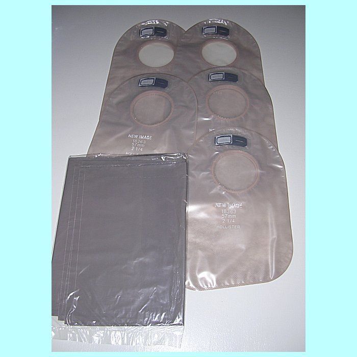 18363 New Image. 5 Closed Pouches (and dispose bags) w/ Filter. 2.25