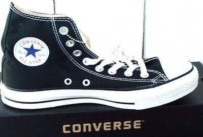 NEW CONVERSE BLACK ORIGINAL HI TOPS US M 3, US W 5, UK 3 EU 35