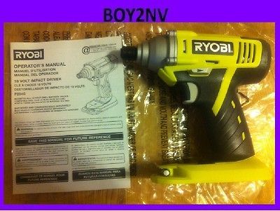 BRAND NEW RYOBI 18V IMPACT DRIVER MODEL P234G + NEW BATTERY MODEL P102