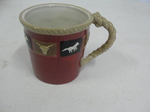 SONOMA Happy Trails Coffee MUG CUP   Cowboy, Western theme