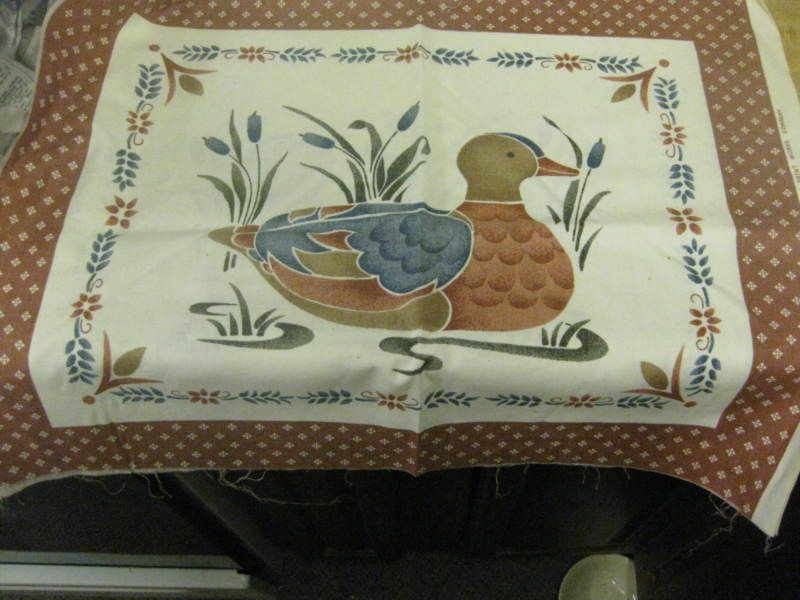 Cranston Print Works stencil  Ducks Pillow Tops