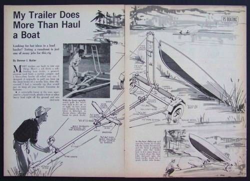 14 Boat Trailer/Hauler with Boom Hoist Design PLANS