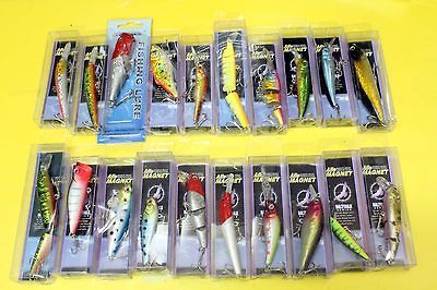 20 Pcs Mix Big Sale  Fishing Lure Lures Swimbait Topwater Piastic