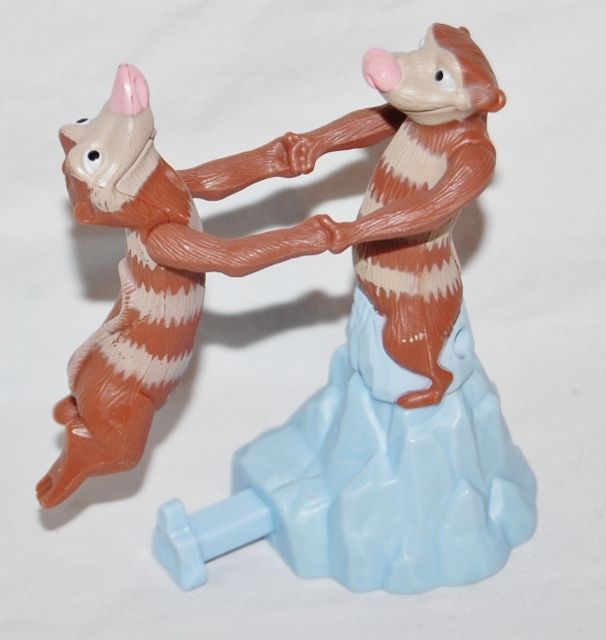 Ice Age Eddie & Crash Dancing Possums Burger King Ice Age Possum Toy