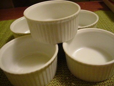 6pc 2.5 Apilco French porcelain Ramekins France Lovely for sauces