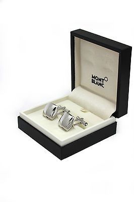 Jewellery Silver Rhodium Plated Mirror Square Cuff Links 35828