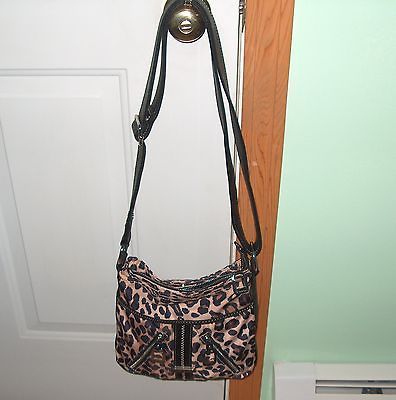 Tyler Rodan Leopard Print Crossbody Bag Purse