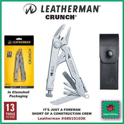 CRUNCH_LEATHER MAN LOCKING PLIERS TOOL_HVY DUTY_LEATHER SHEATH_IN CLAM