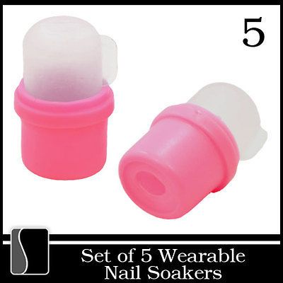 Wearable Nail Soakers Gel Remover Acetone Liquid Polish Soak Cap