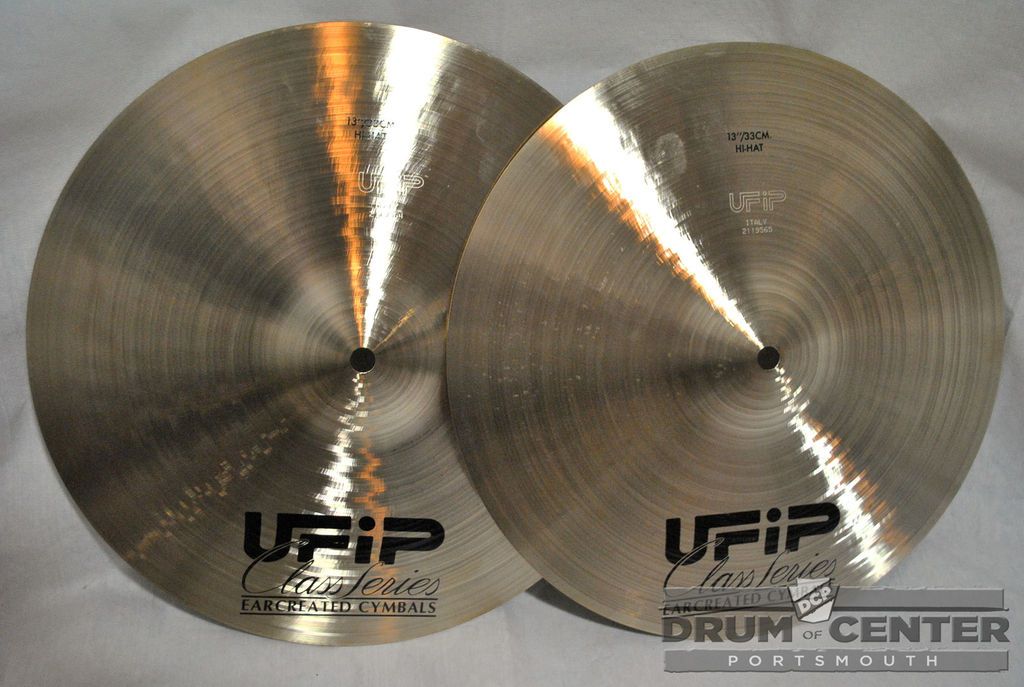 UFIP Class Series Light Hi Hat Cymbals 13   760t, 940b grams   VIDEO