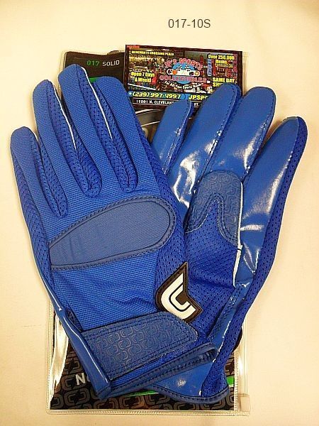 CUTTERS GLOVES FOOTBALL WR/RB CUSTOM ROYAL/ROY SIZE XX